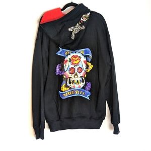 Vintage Johnny Blaze Death Muerte Full Zip Jacket Size L Y2K